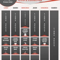 Planning cours collectifs de la salle de sport Fitness Morteau 25500.